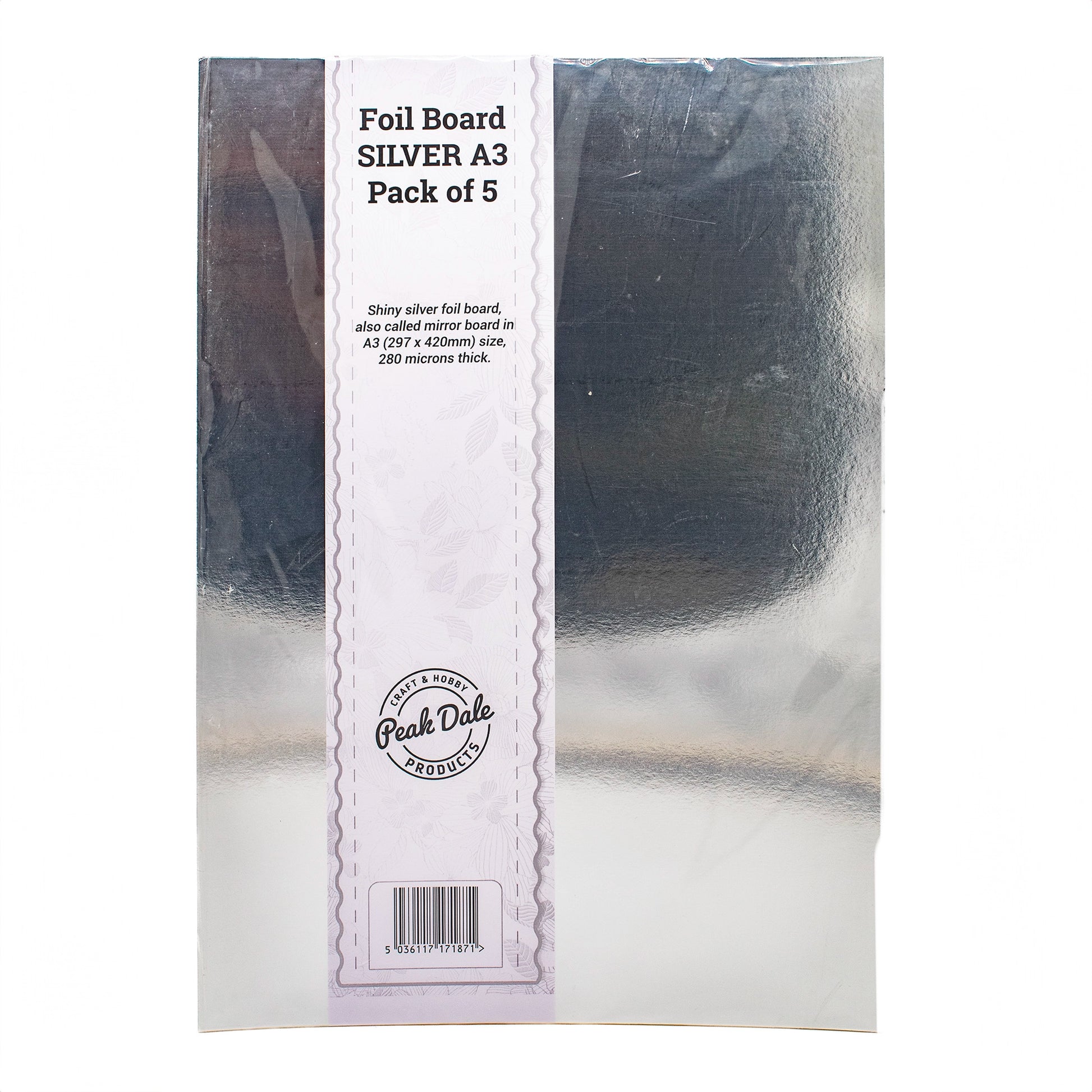 Foil Board SILVER A3 Pack of 5 - Default Title (FOILBDA3SIL)