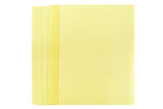 Funky Glitter Foam YELLOW A4 pack of 6 sheets - Default Title (FUNFOAMGLITYEL)