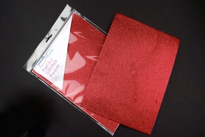 Funky Glitter A4 Self Adhesive Red Pack of 2