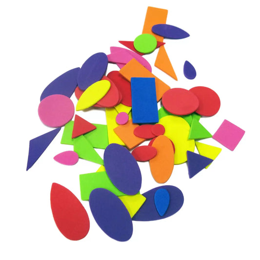 Funky Foam Assorted Shapes Pack of 100