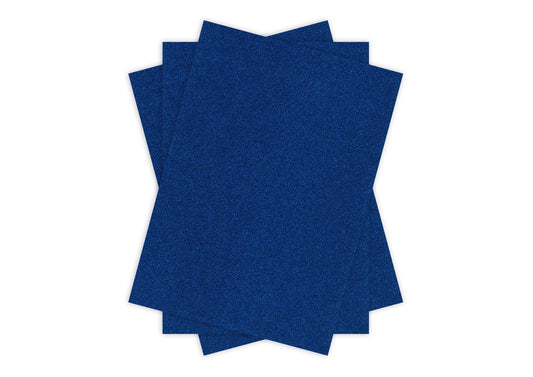 Glitter Card A4 ROYAL BLUE Pack of 3 - Default Title (GLITCBLUE)