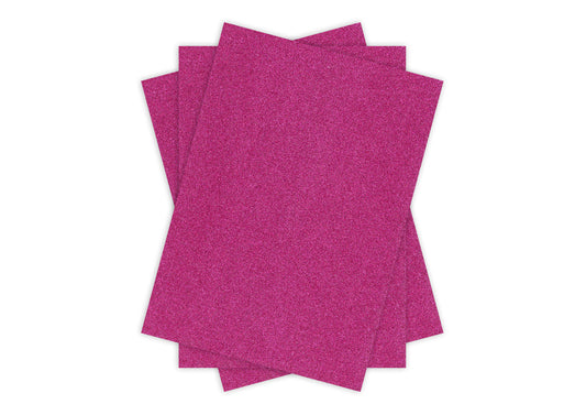 Glitter Card A4 CERISE Pack of 3 - Default Title (GLITCCERISE)