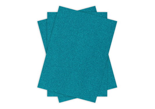 Glitter Card A4 TURQUOISE Pack of 3 - Default Title (GLITCTUR)