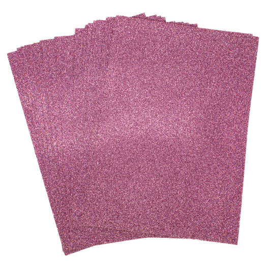 Value Glitter Card A4 PINK Pack of 20 - Default Title (GLITCVALPIN)