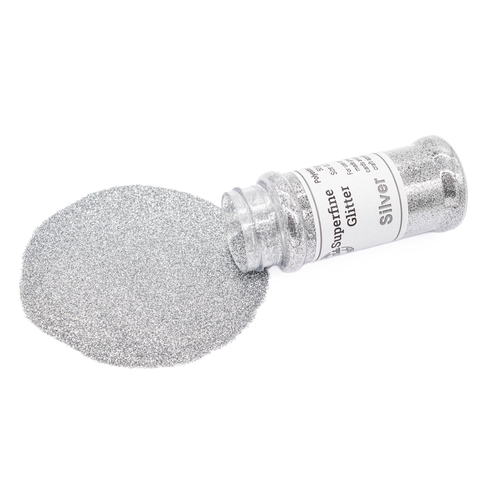 Glitter Superfine Silver 0.2mm 50g - Default Title (GLITSTSIL)