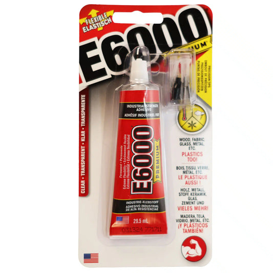 E6000 PREMIUM Industrial Strength Glue 29.5ml + tips