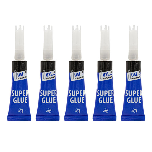 Super Glue Just Stationery 3g Pack of 5 - Default Title (GLUESUP5)