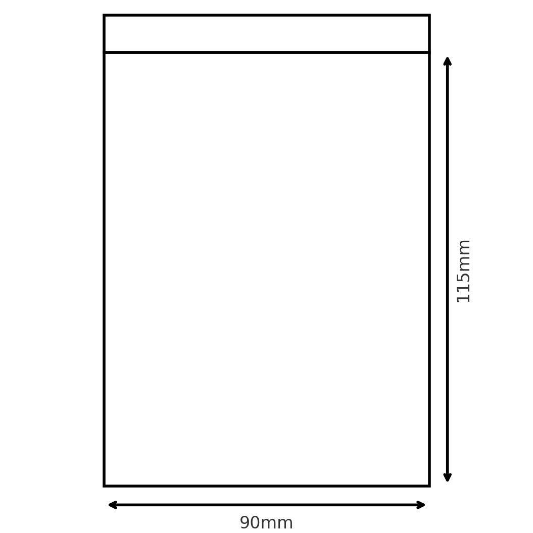 GSB-4 Gripseal Bag 90 x 115mm BOX 1,000 - Default Title (GSB4-BOX)