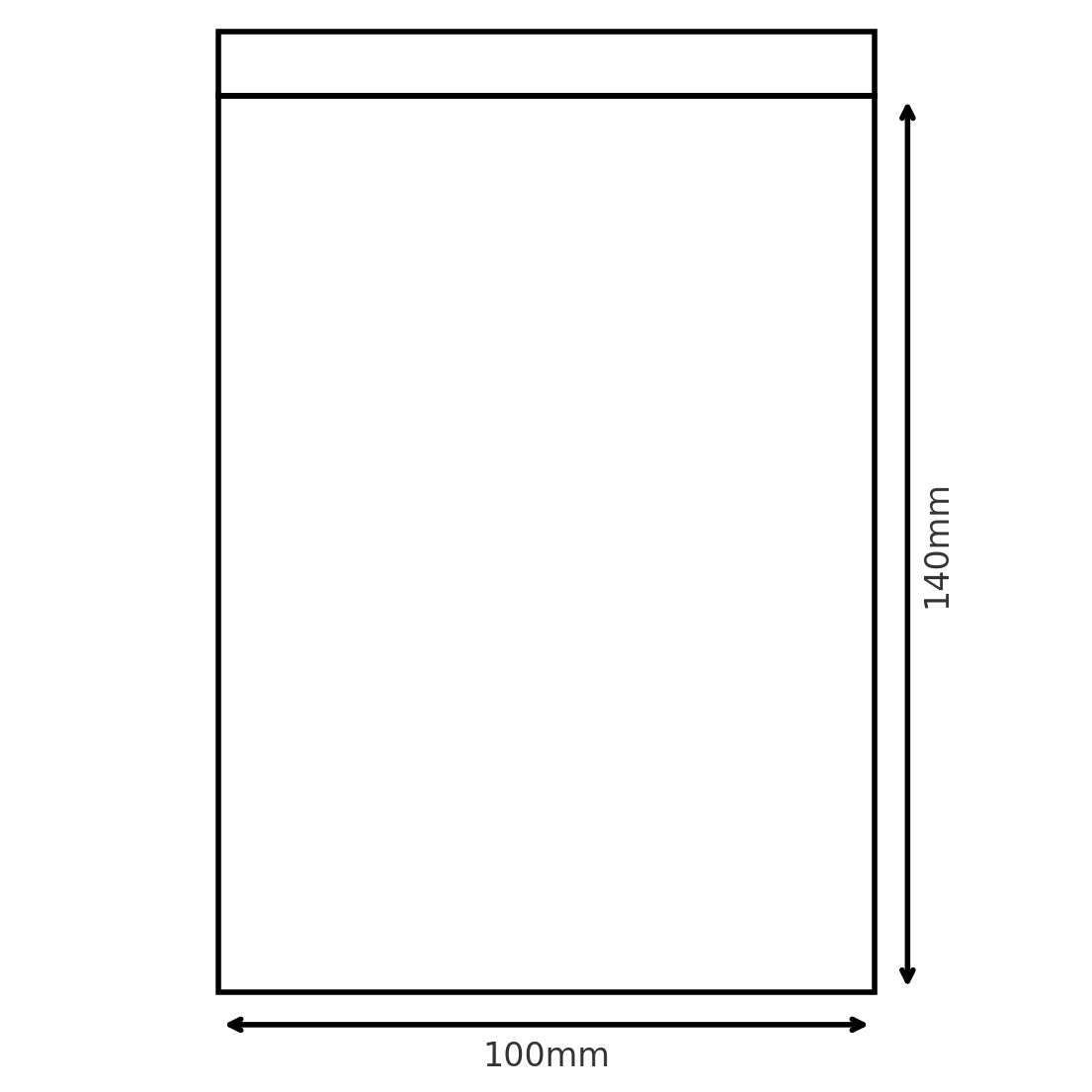 GSB-6 Gripseal Bag 100x140mm Pack of 100 - Default Title (GSB6)