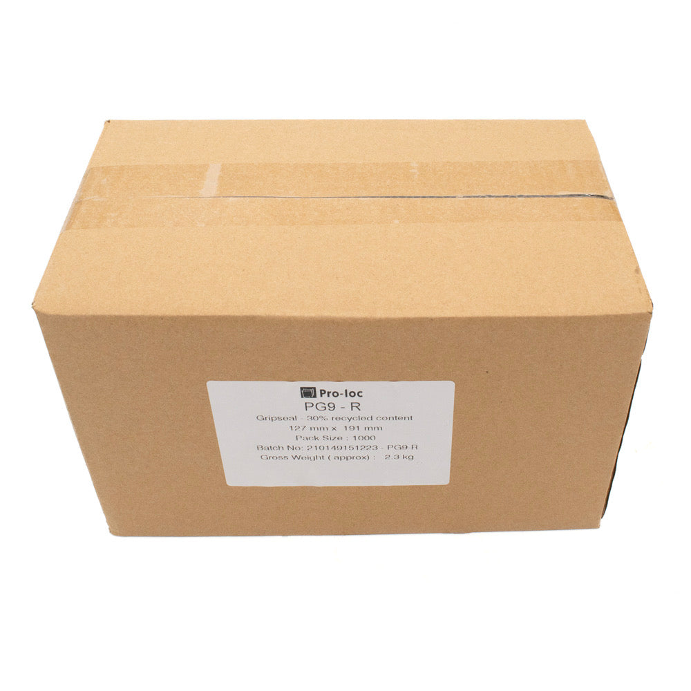 GSB-9 Gripseal Bag 125x190mm BOX 1,000 - Default Title (GSB9-BOX)