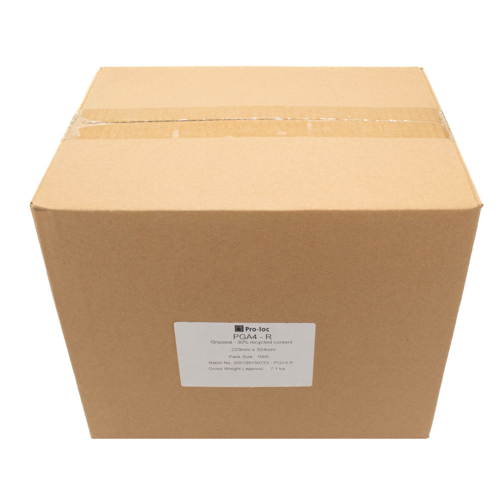 GSB A4 210x297 Grip Seal Bag A4 BOX 1,000 - Default Title (GSBA4-BOX)