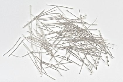 Head Pins 50mm Silver Plated Pack of 144 - Default Title (HEADSP144)