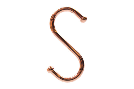 Metal S Hook 75mm Copper - Default Title (HOOS75COP)