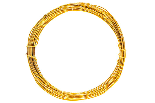 Jewellery Wire Gold Plated 0.4mm - 7mt - Default Title (JEWGOL04)