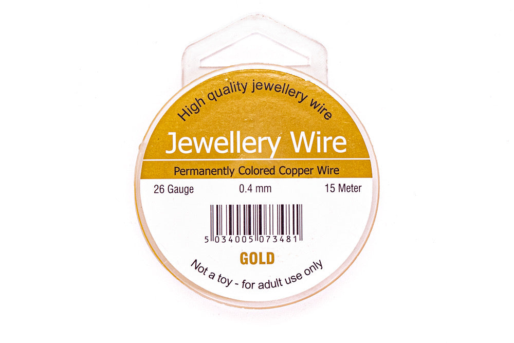 Jewellery Wire Gold Plated 0.4mm - 7mt - Default Title (JEWGOL04)