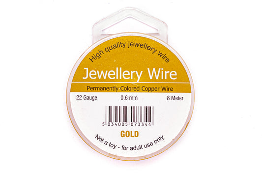 Jewellery Wire Gold Plated 0.6 mm - 5 mt