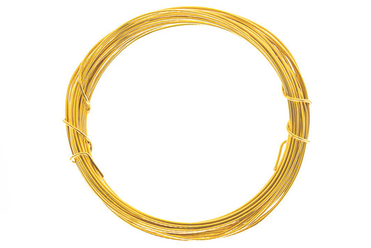 Jewellery Wire Gold Plated 0.8mm - 3mt - Default Title (JEWGOL08)