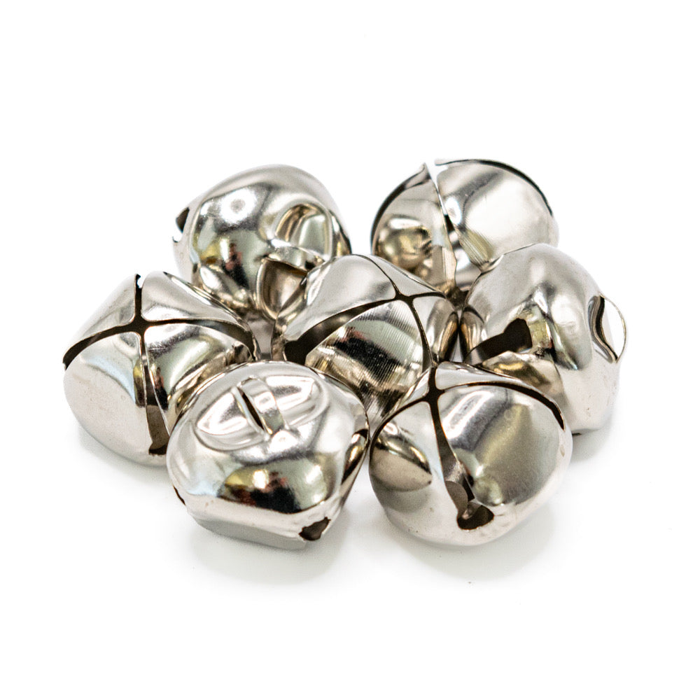 Jingle Bells Silver 25mm Pack of 10 - Default (JINGBEL)