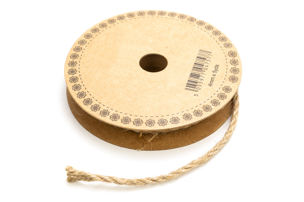 Jute Cord reel 4mm x 4.5 metres (5 yards) - Default Title (JUTECORD4MM)