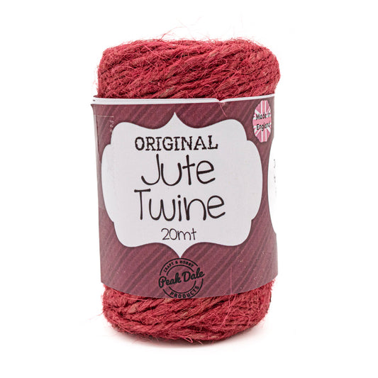 Jute Twine Ruby Red 20 mt - Default Title (JUTERUB)