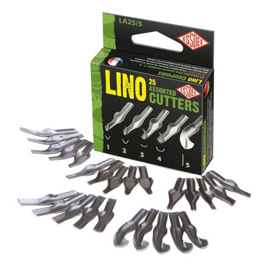 Lino Cutter Blades 25 Assorted styles 1 to 5 - Default Title (LINBLAGB25)