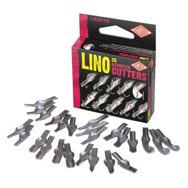 Lino Cutter Blades 25 Assorted styles 1 to 5 - Default (LINBLARB25)