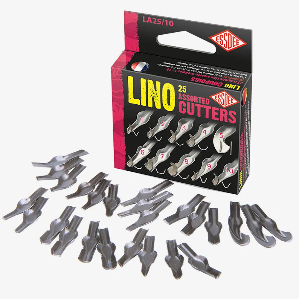 Lino Cutter Blades 25 Assorted styles 1 to 10 - Default Title (LINBLARB25)