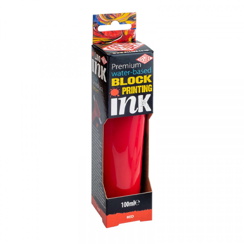 Lino Printing Premium Ink Brilliant Red 100ml - Default Title (LININK100RED)