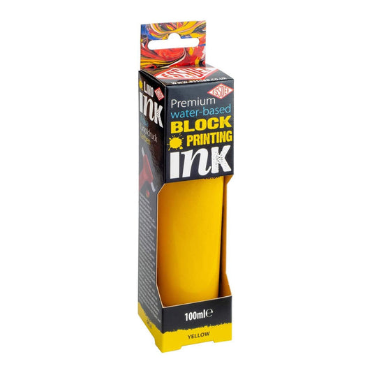 Lino Printing Premium Ink Yellow 100ml - Default Title (LININK100YEL)