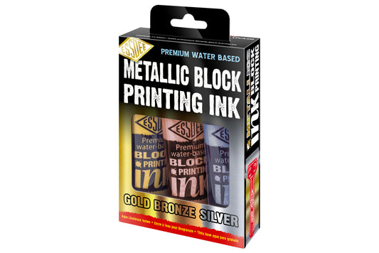 Lino Printing Premium Ink Metallic 3 Pack