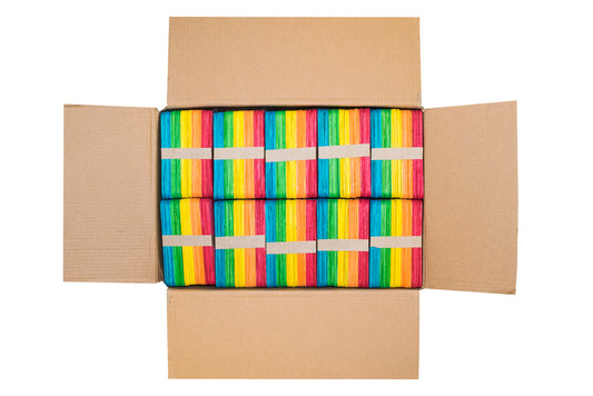 Lollipop Sticks JUMBO Coloured 5,000 Bulk box - Default Title (LOLLYCOLJUMBOBULK)