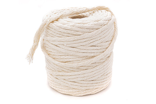 Macrame Cord Natural Cotton 5mm 500gm - Default Title (MACCORD5mm)