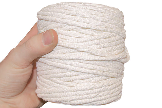 Macrame Cord Natural Cotton 5mm 500gm - Default Title (MACCORD5mm)