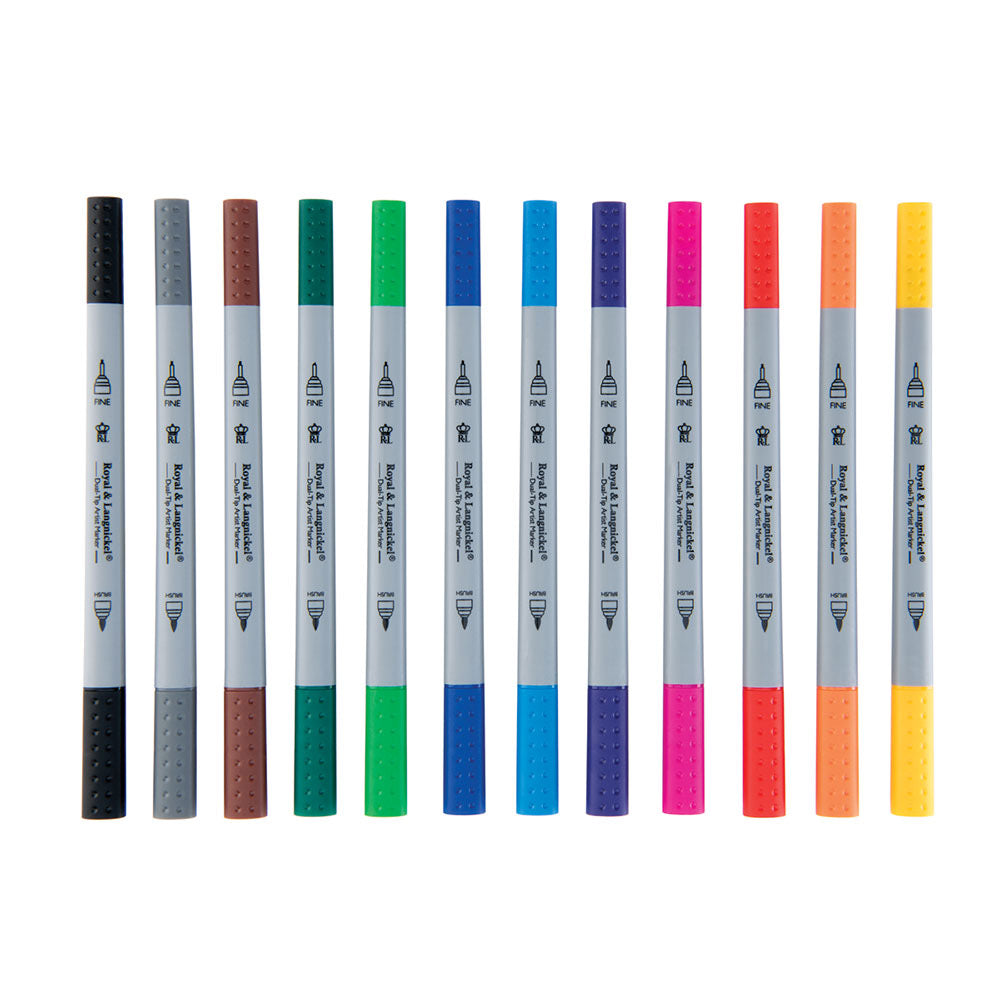 Double ended marker 12 pack - Default Title (MARK12)