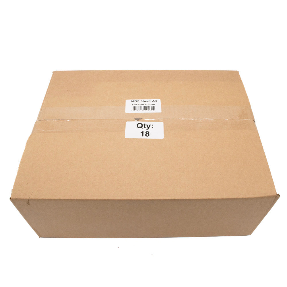 MDF 6mm thick A4 (210x297mm) Box 18 - Default Title (MDFA4-18)