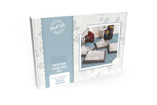 Metal Embossing Kit - Pewter Coasters - Default Title (METEMBCOA)