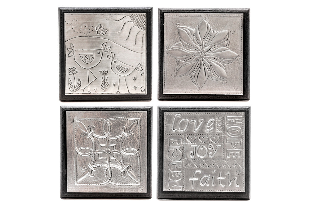 Metal Embossing Kit - Pewter Coasters - Default Title (METEMBCOA)