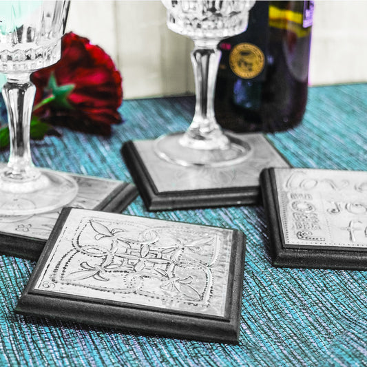 Metal Embossing Kit - Pewter Coasters - Default Title (METEMBCOA)