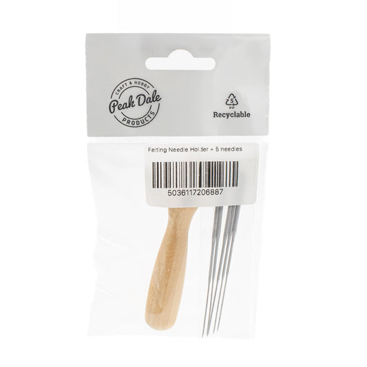Felting Needle Holder with 5 Medium Needles - Default (NEEFELTHOLD)