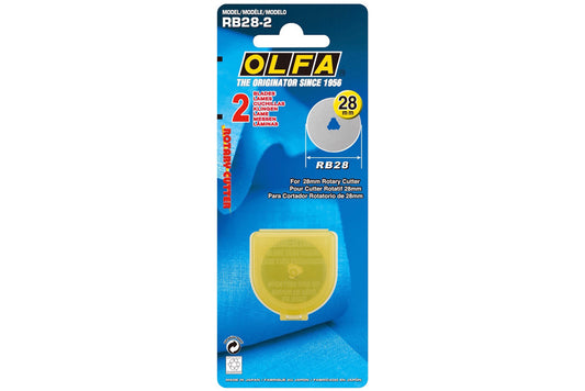 Olfa Rotary Cutter Blade - 28mm Pack of 2 - Default Title (OLFARBL28)