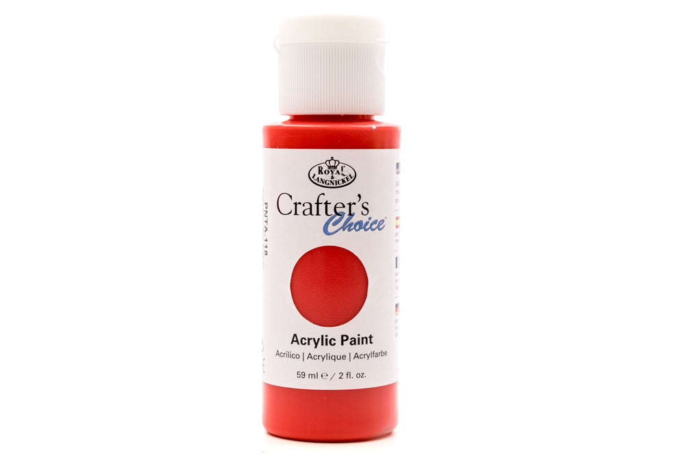 Crafters Choice Acrylic Paint Bright Red 59ml - Default Title (PAIACCRED)