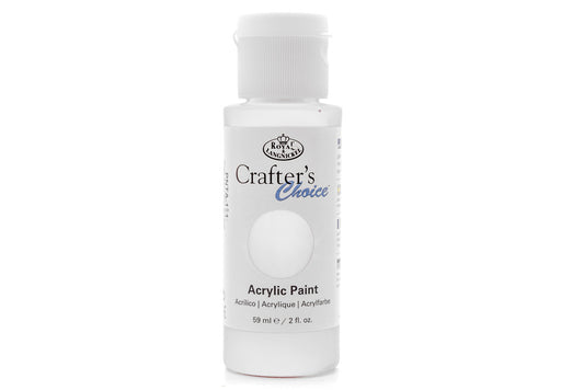 Crafters Choice Acrylic Paint White 59ml - Default Title (PAIACCWHI)