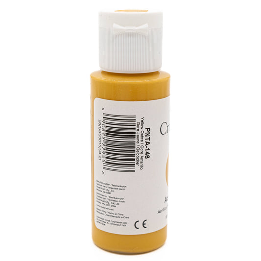 Crafters Choice Acrylic Paint Yellow Ochre 59ml - Default Title (PAIACCYELOCH)