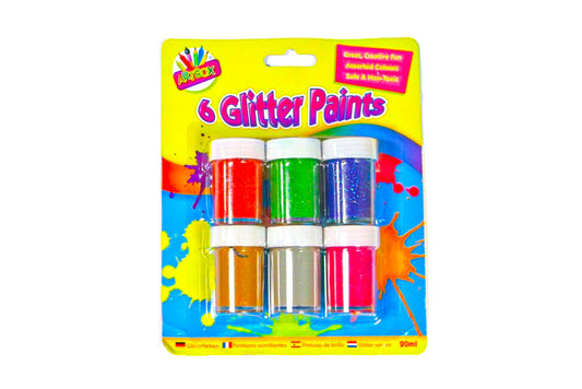 Paint Pots Glitter 6 Pack - Default (PAIGLIT6)