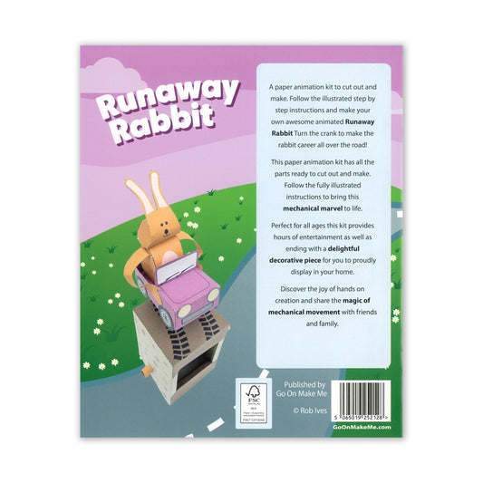 Paper Animation Kit Runaway Rabbit - Default (PAPANIRAB)