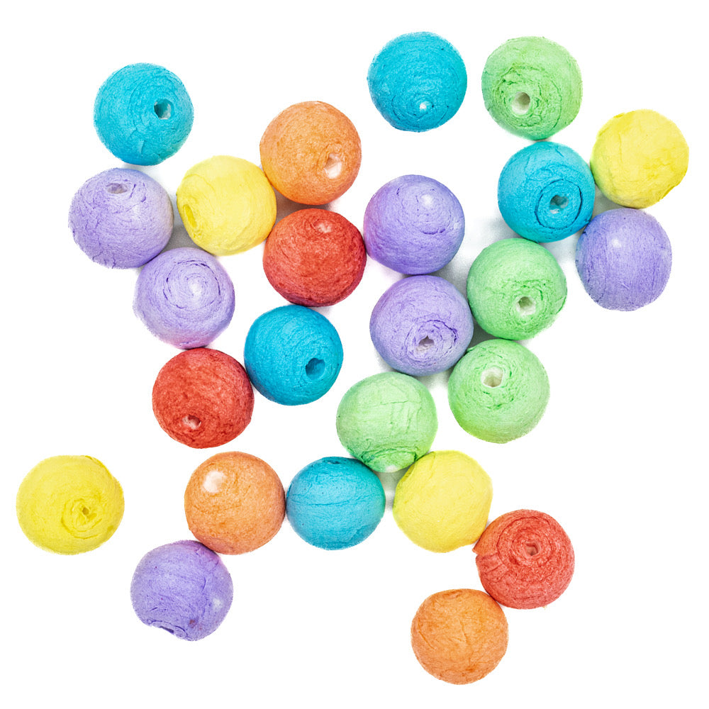 Paper Ball Coloured Assorted 18 mm Pack 25 - Default (PAPBALL18COL)