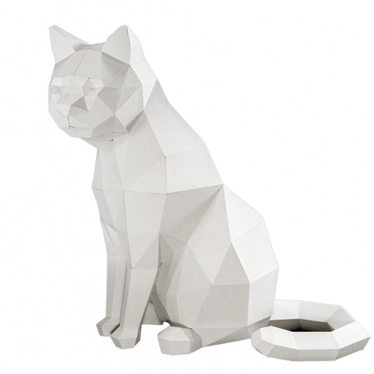 Papercraft World White Sitting Cat - Default Title (PAPCRACATW)