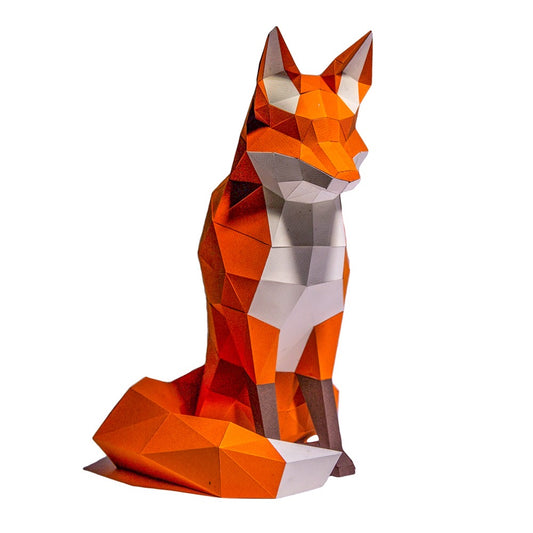 Papercraft World Sitting Fox - Default Title (PAPCRAFOXSIT)