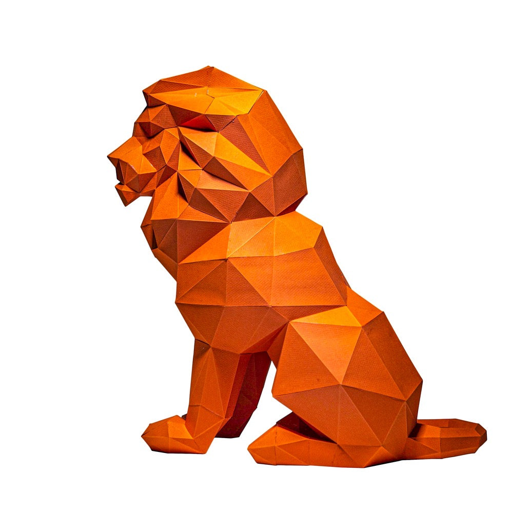 Papercraft World Sitting Lion - Default Title (PAPCRALIONSIT)