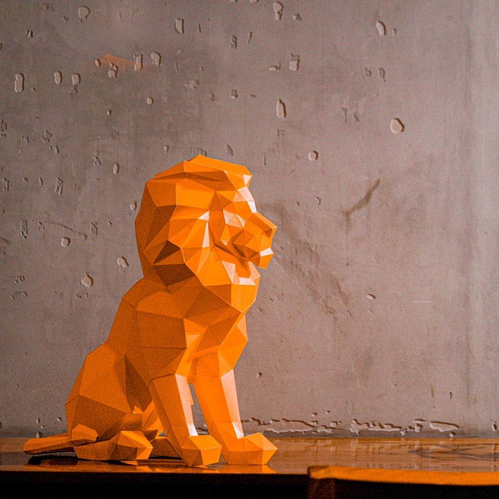 Papercraft World Sitting Lion - Default Title (PAPCRALIONSIT)